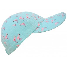 "Flamingo Friends"  Pink Birds Turquoise Blue Cool Mujers Baseball Ball Cap Hat  eb-23220338